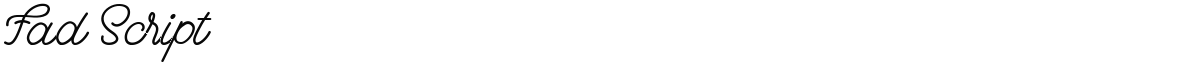 Fad Script - 极字网