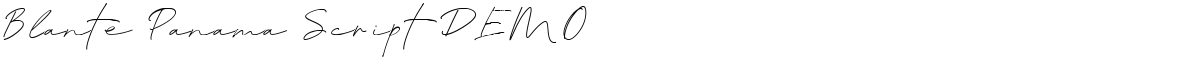 Blante Panama Script DEMO - 极字网
